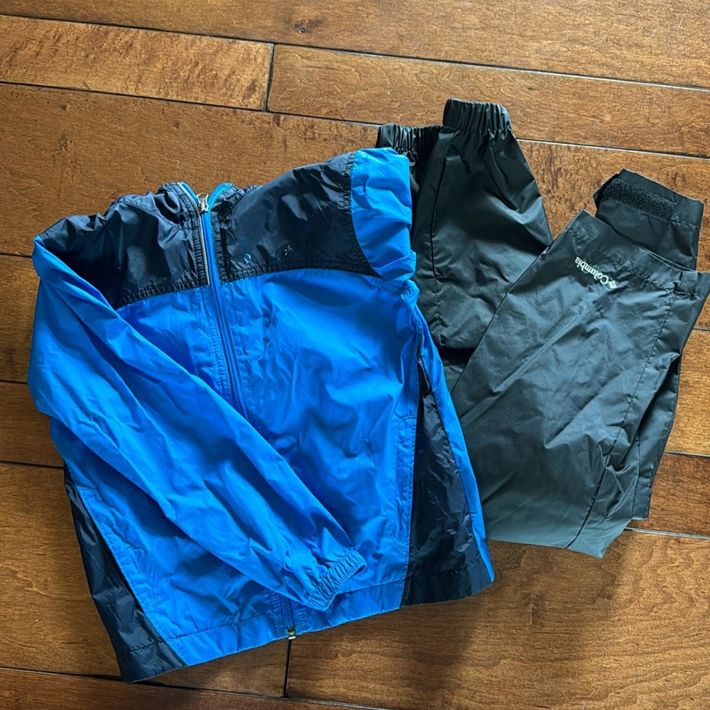 Boys Columbia XS 6-7 Rain Gear Pants Jacket